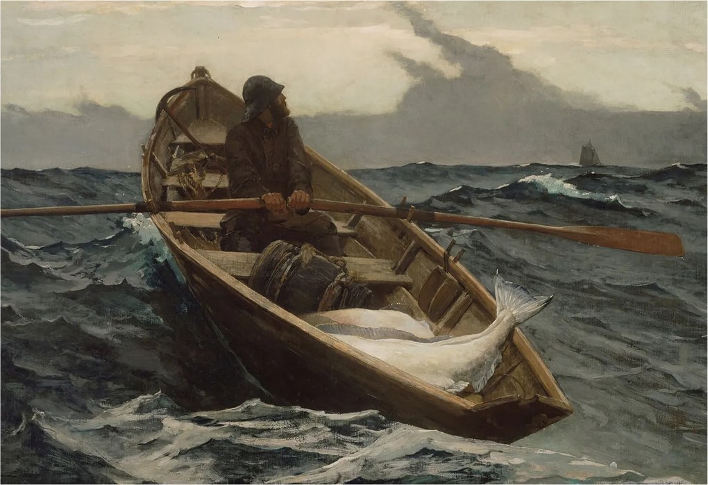 Flizelina Dekoratív Fotótapéta Hálószoba Halász a tengeren 152x104 Ragasztó