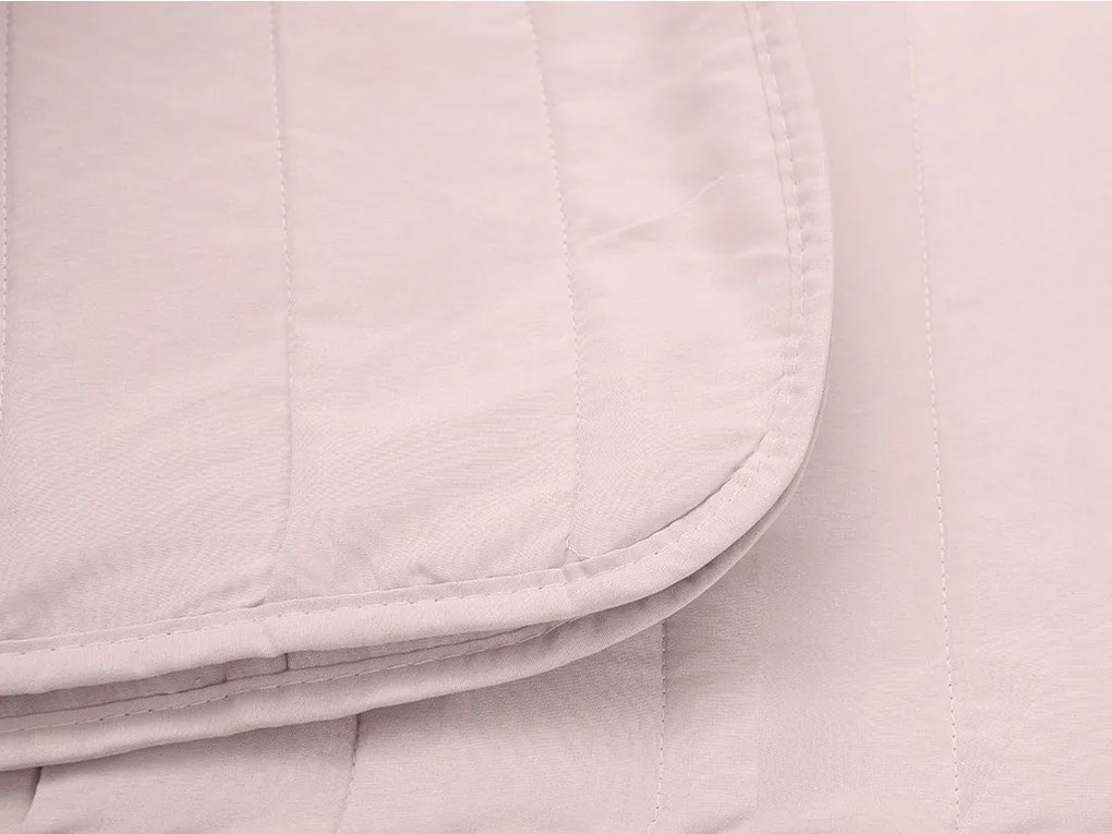 SUMMER nyári steppelt paplan 140x200 cm párnahuzattal 45x75 cm, púderrózsaszín