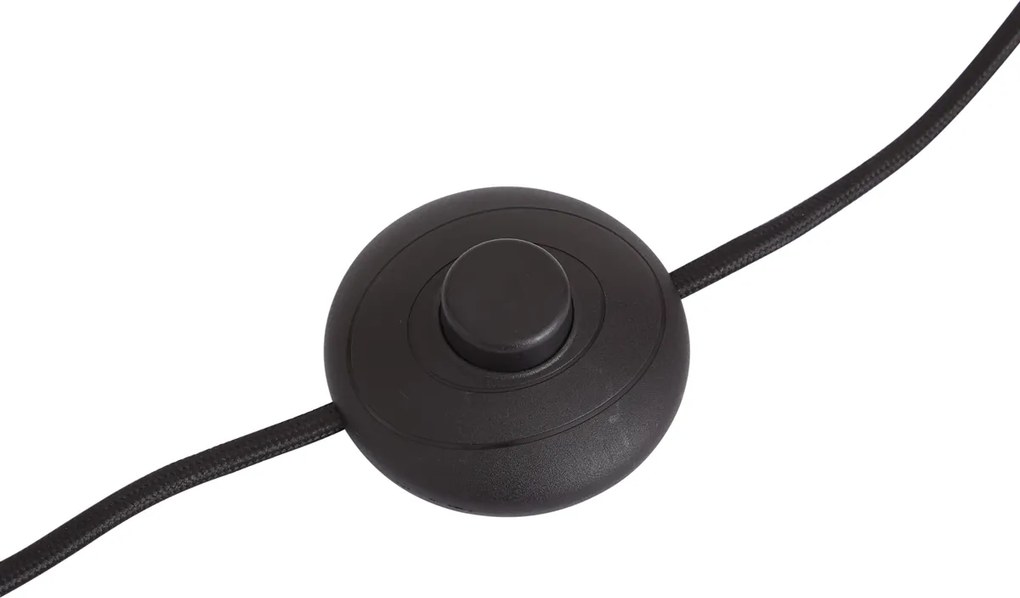 Retro állólámpa sötét bronz zöld üveg búrával 150 cm - Glaze