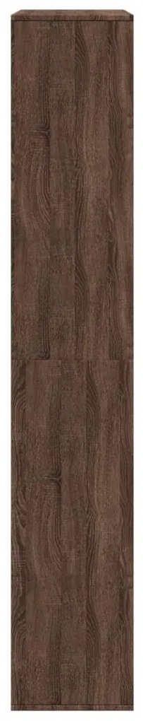 barna tölgy színű szerelt fa könyvespolc 100 x 33 x 187,5 cm
