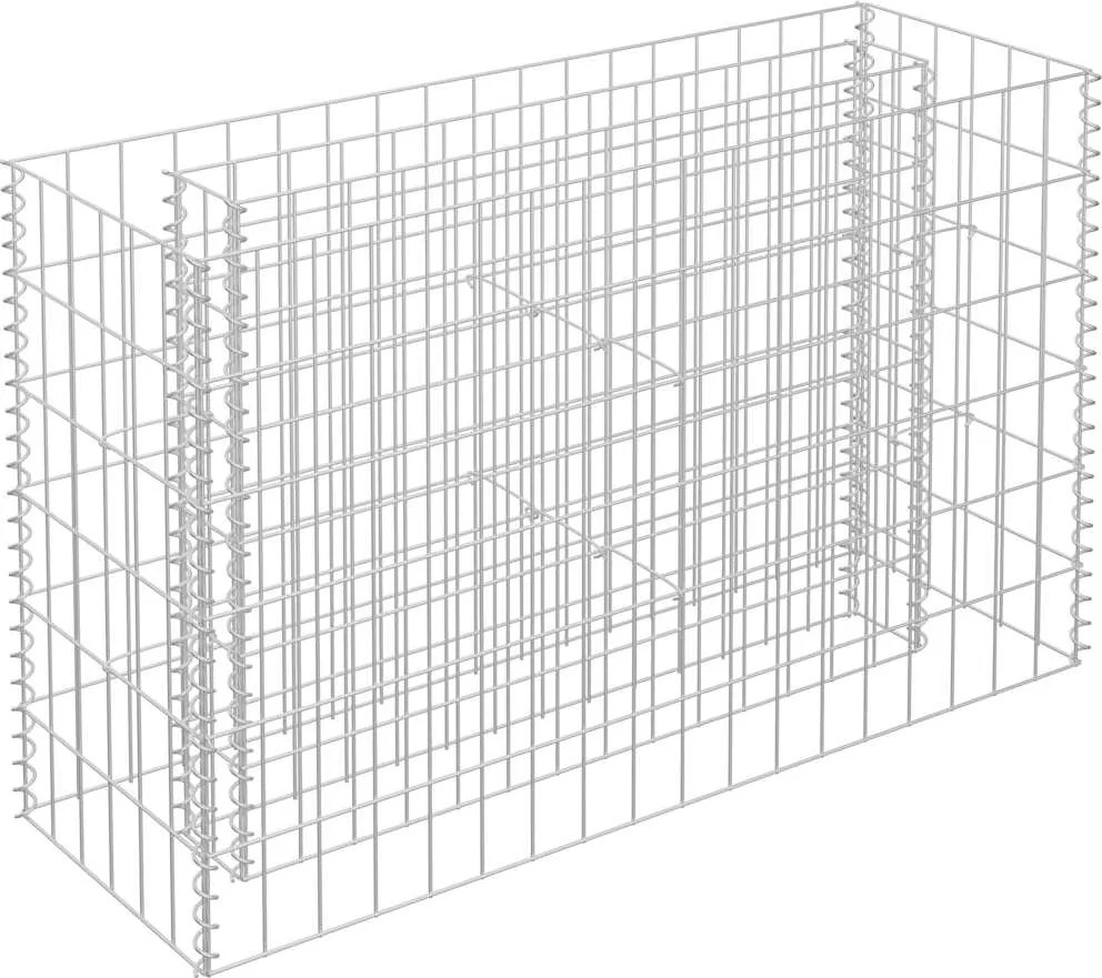 vidaXL horganyzott acél gabion magaságyás 90 x 30 x 60 cm