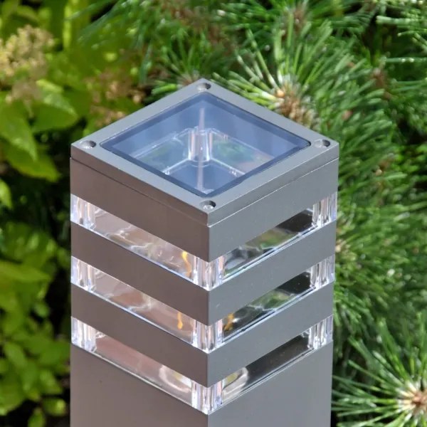 Kültéri lámpa TEKSAS 1xE27/12W/230V IP44 74 cm antracit