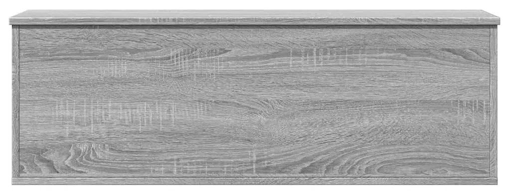 szürke sonoma színű szerelt fa tárolóláda 102 x 35 x 35 cm