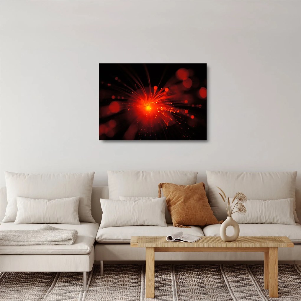 Egy szikrázó absztrakció képe (üvegen) (70x50 cm)