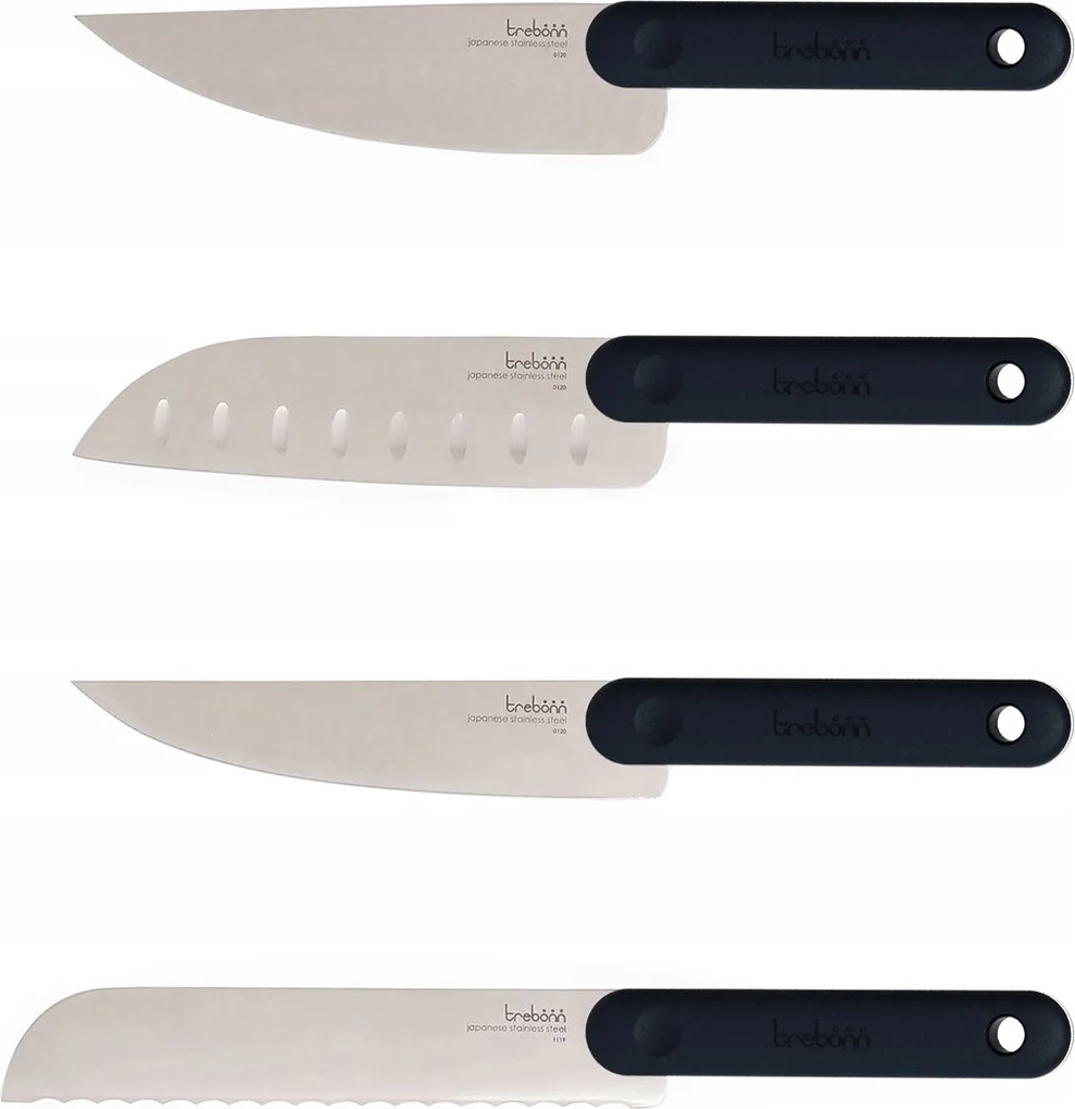Konyhai kés szett 4 db-os Black Trebonn