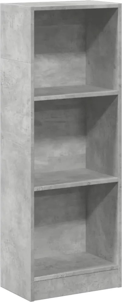 vidaXL betonszürke szerelt fa könyvespolc 40 x 24 x 109 cm