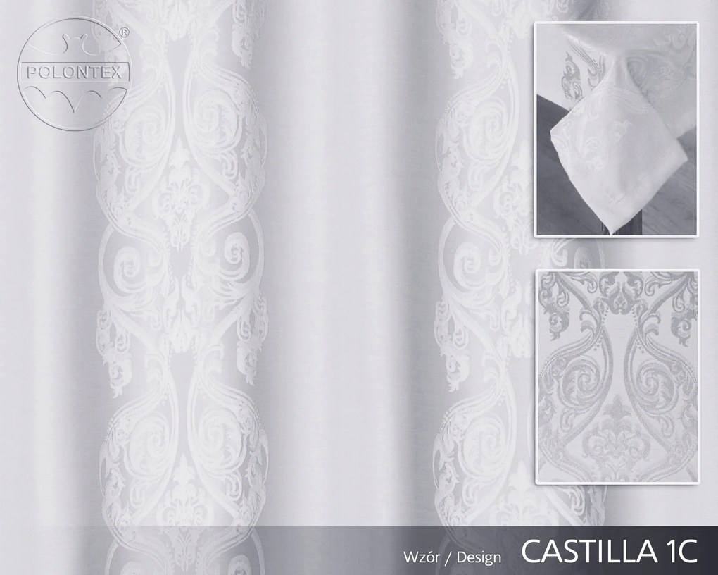 Mg Tk Asztalterítő Fehér Castilla 180cm 0,5m