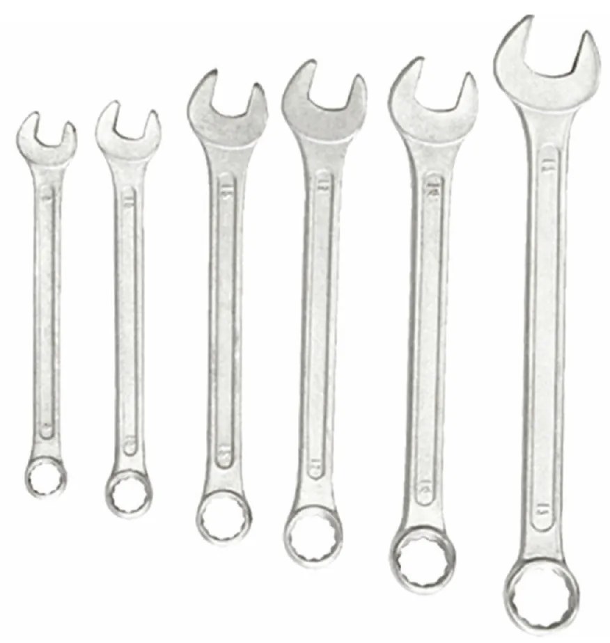 Kulcskészlet 6 db, 8-10-12-13-14-17 mm, W.S., EXTOL CRAFT