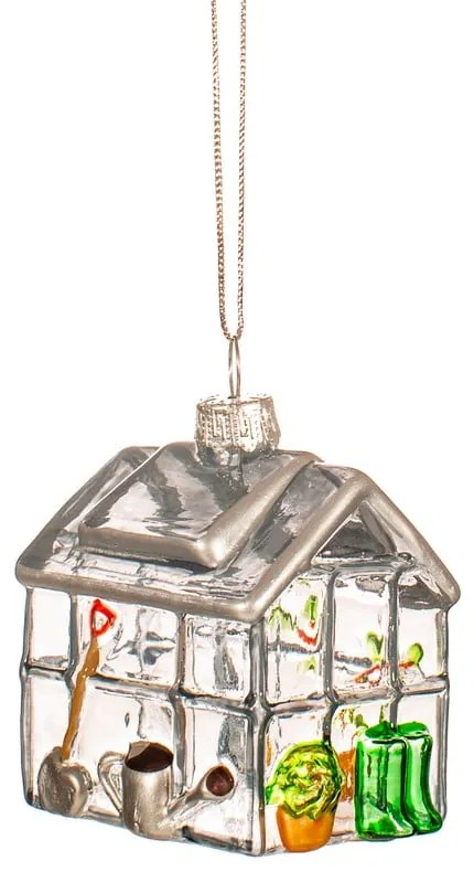 Üveg kézzel készített karácsonyfadísz 6 cm Greenhouse – Sass &amp; Belle