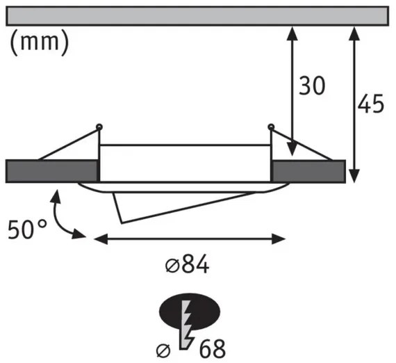 Paulmann 93940 -KÉSZLET 3x LED RGBW/2W IP23 Dimmelhető fürdőszobai beépíthető lámpa 230V