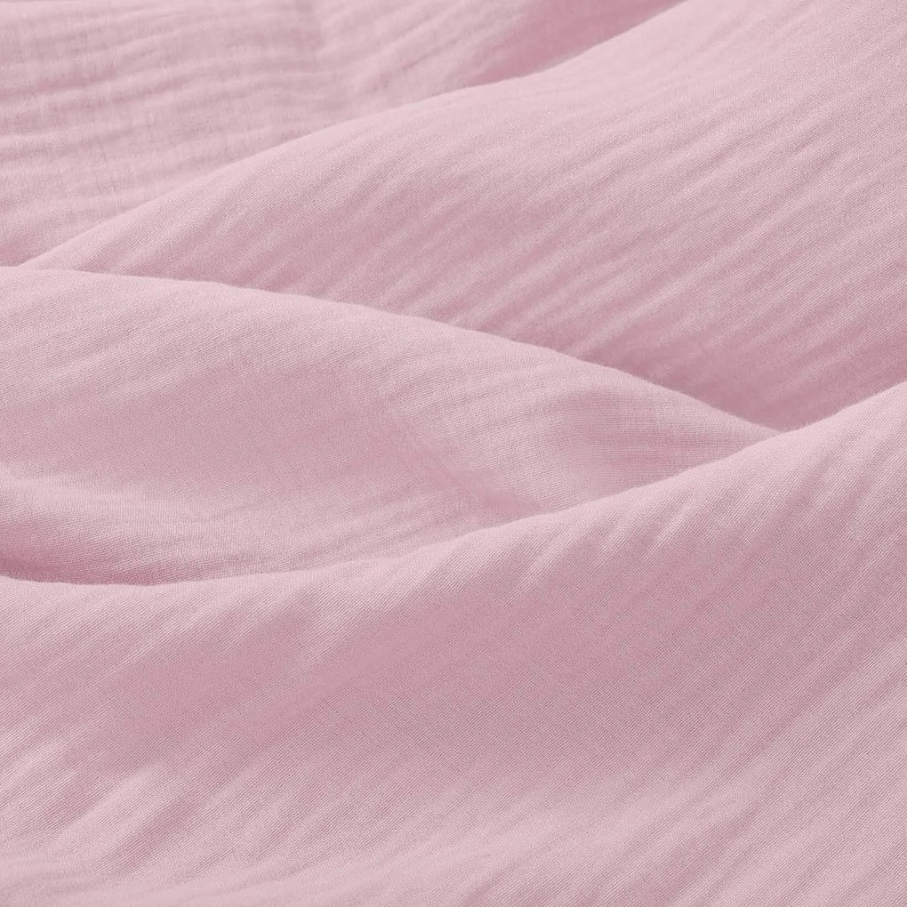 Goldea muszlin párnahuzat - pasztell rózsaszín 40 x 40 cm