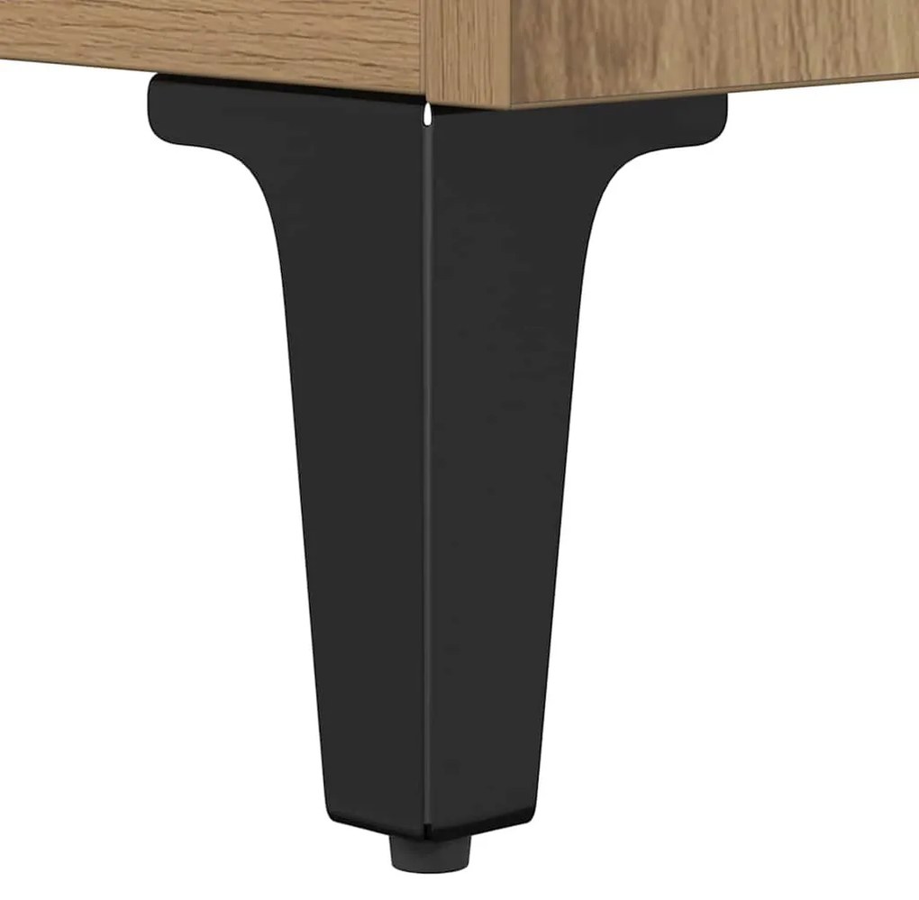 vidaXL Dohányzóasztal Artisan tölgy 80 x 80 x 36,5 cm Faanyag