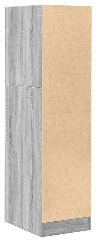 szürke sonoma színű szerelt fa patikaszekrény 30x118x77,5 cm