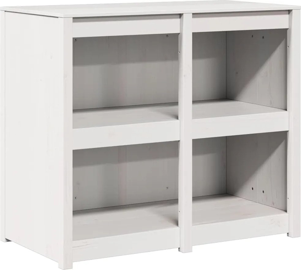 vidaXL Konyhaszekrény Meleg fehér 106 x 55 x 92 cm Tömör fenyőfa