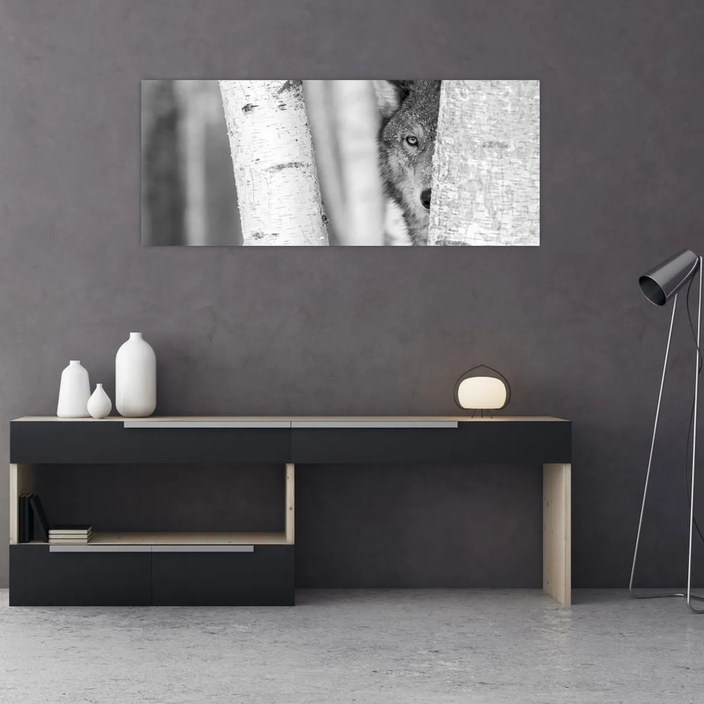 Kép - Farkas az erdőben (120x50 cm)