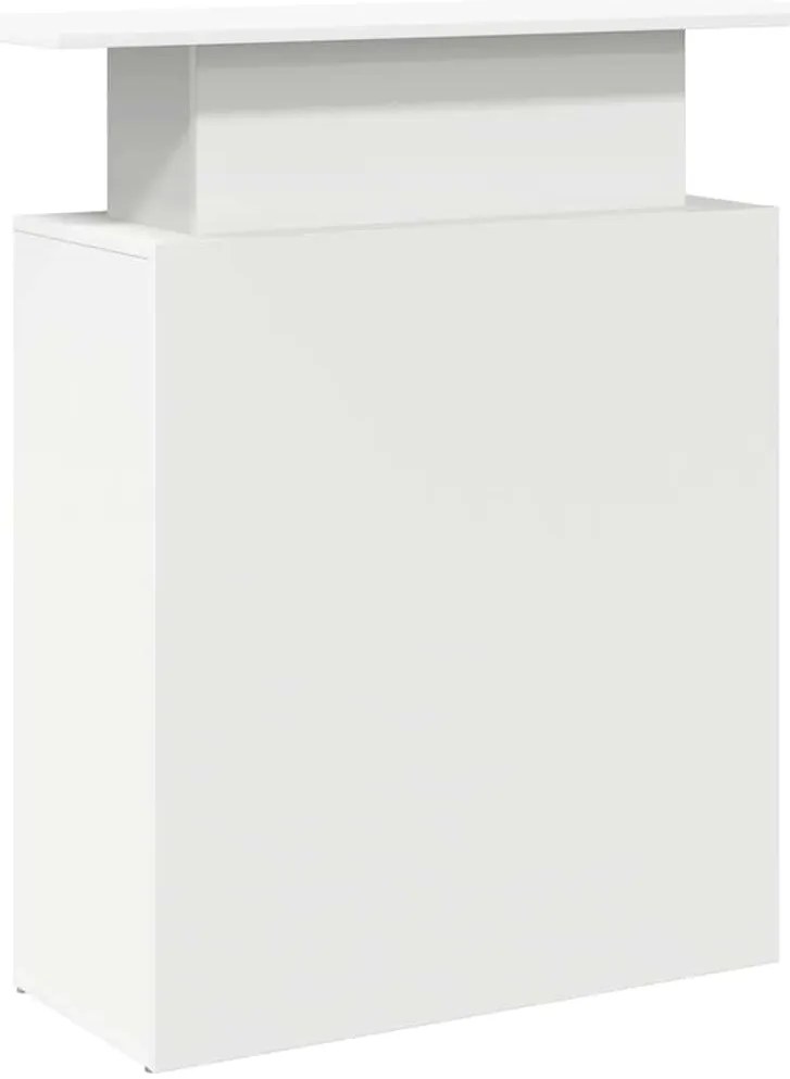 recepciós pult fehér 100x40x104 cm szerelt fa