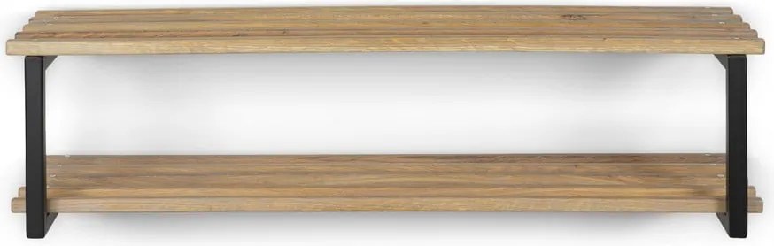 Fekete-natúr színű fém függő cipőtartó 100x26x34 cm Marco – Spinder Design