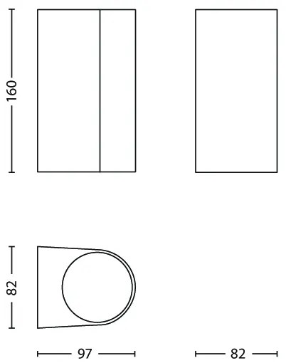 Philips 17102/86/PN - Kültéri fali lámpa NIGHTINGALE 2xGU10/35W/230V