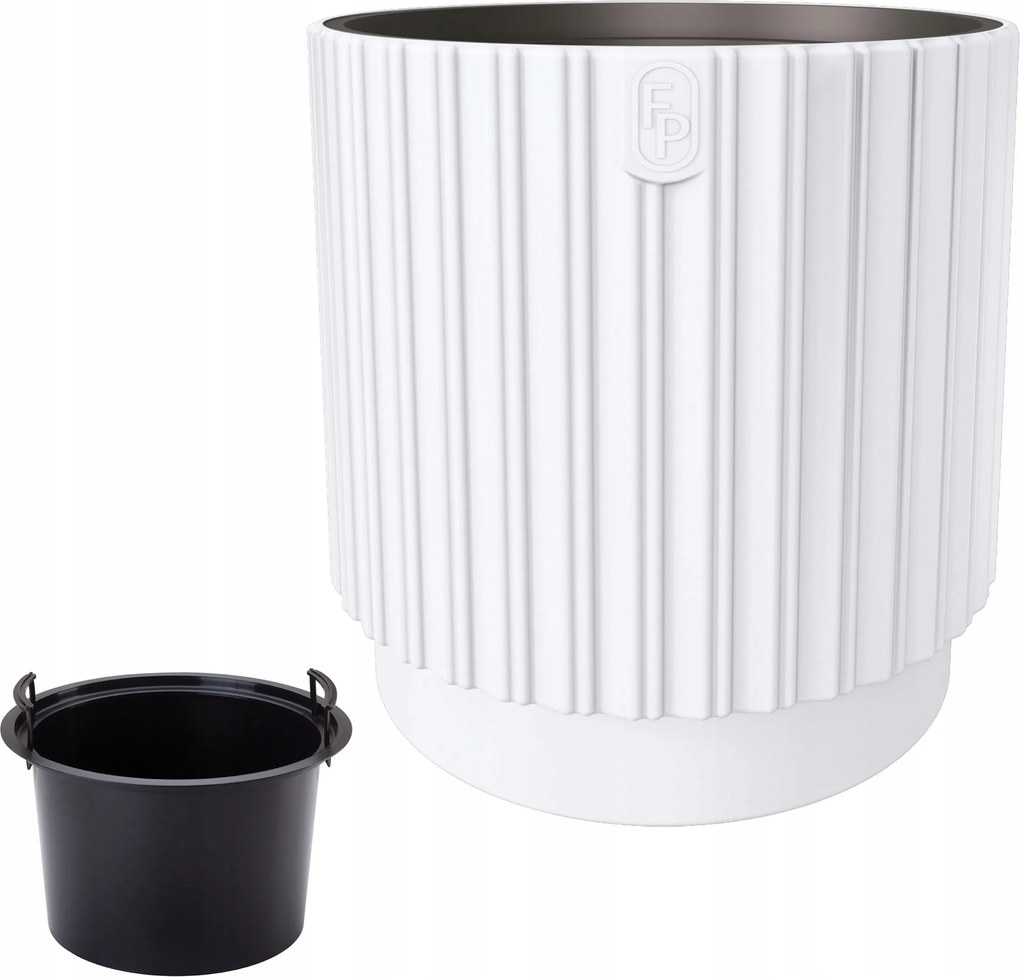 Kerek kaspó Mika Cyli 40-es virágtartó betéttel utántöltő