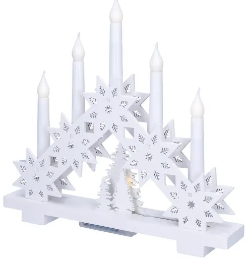 Brilagi - LED karácsonyi gyertyatartó 5xLED/2xAA