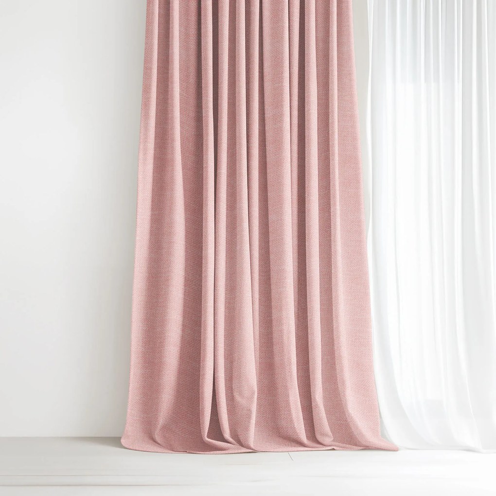 Goldea peru dekoratív drapéria - púderrózsaszín 220x135 cm