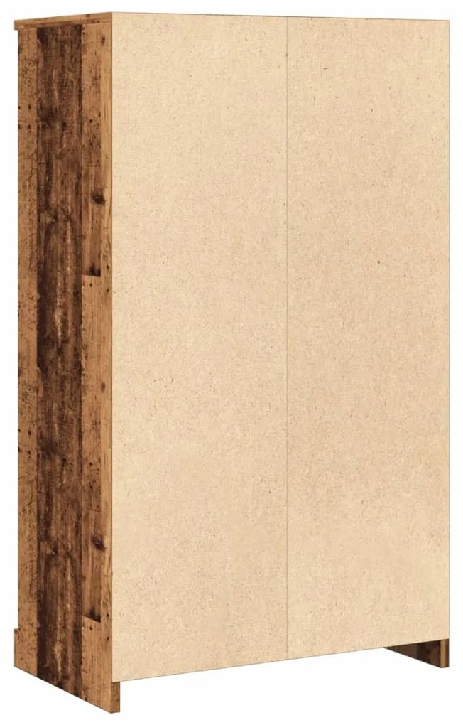 antik fa színű szerelt fa magasszekrény 60x35,5x103,5 cm
