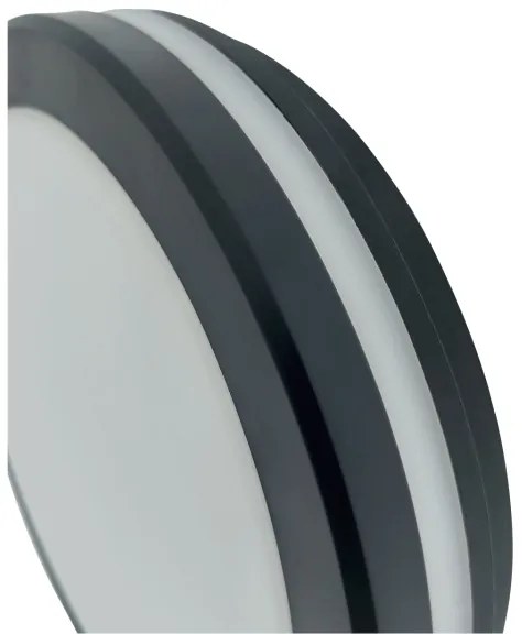 LED mennyezeti lámpa mozgásérzékelővel LED/20W/230V 3000/4000/6500K IP54 antracit