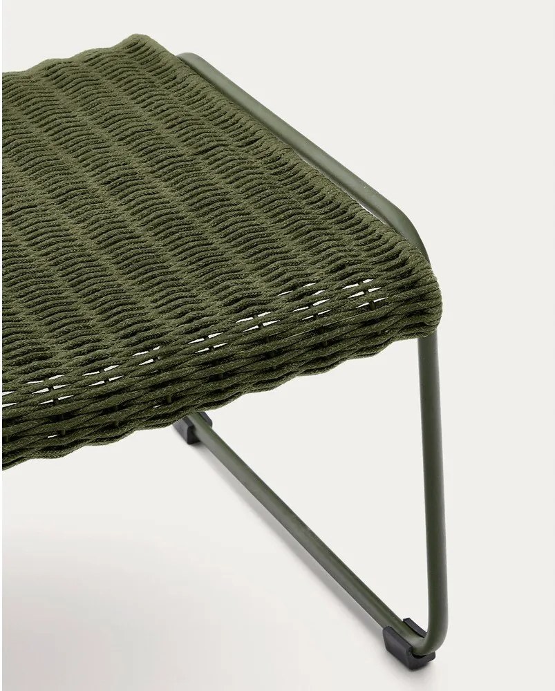 Zöld kerti puff Maurina – Kave Home