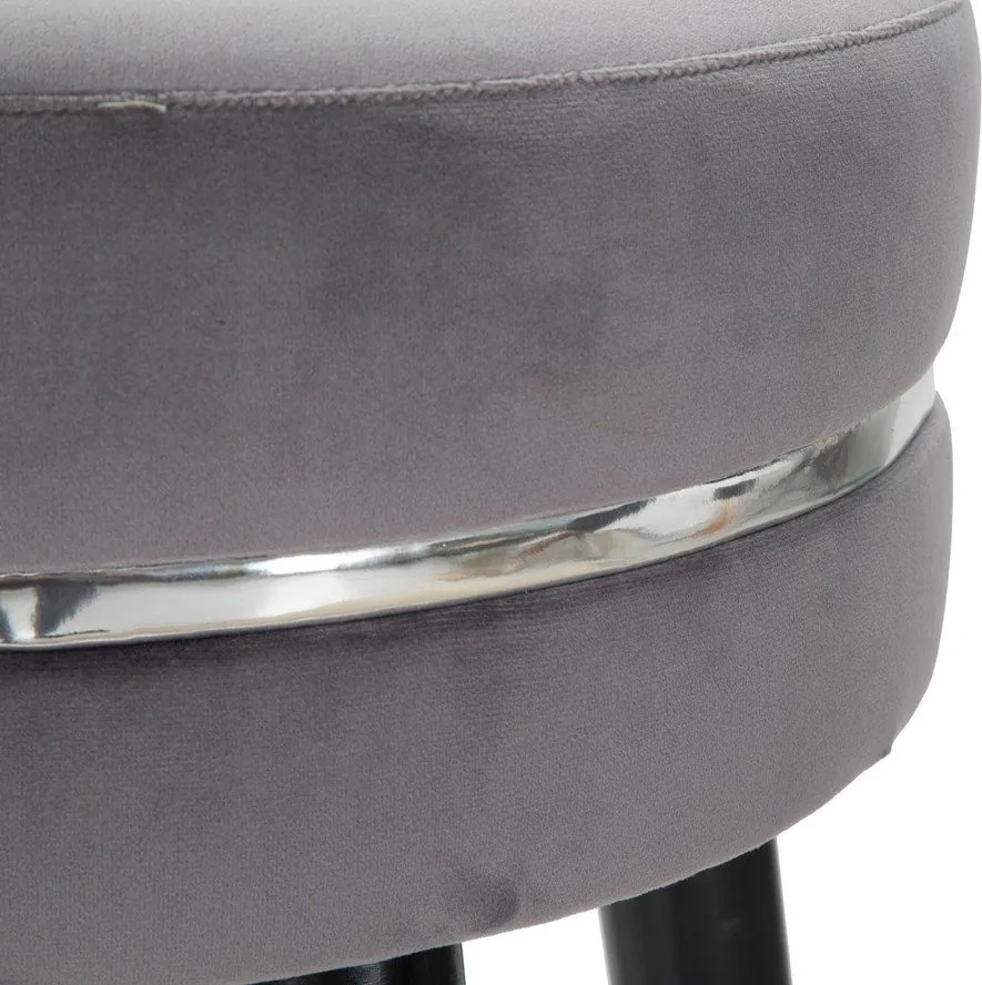 Szürke kárpitozott bárszék (ülésmagasság 74 cm) Paris – Mauro Ferretti