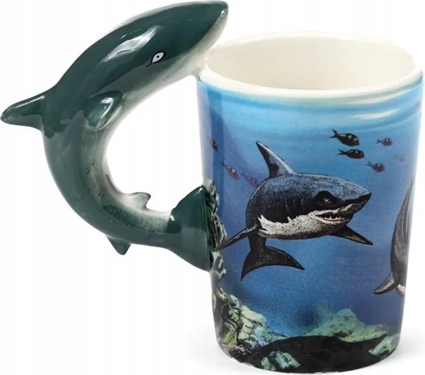 Kerámia Cápa Bögre Aranyos Ajándék A Gyönyörű Ragadozók Kedvelőinek