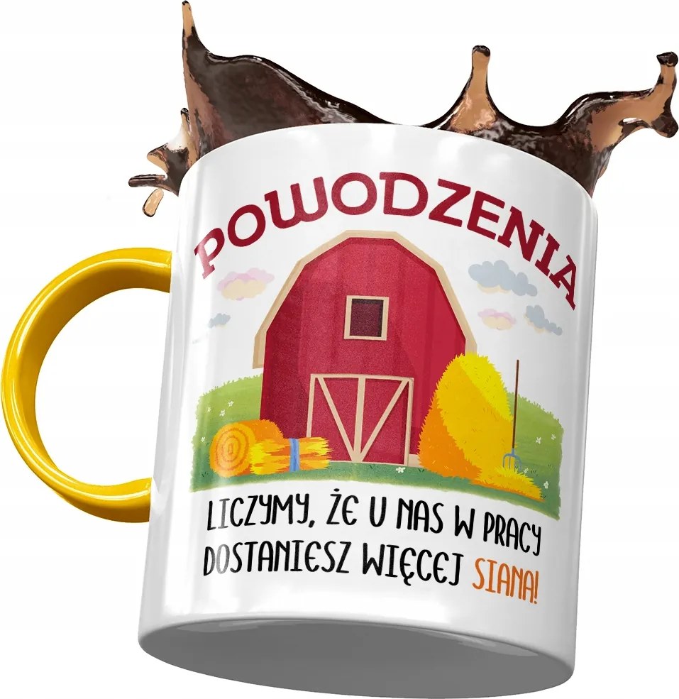 Sárga üdvözlő bögre Munkahelyi üdvözlő bögre fényképes nyomtatással