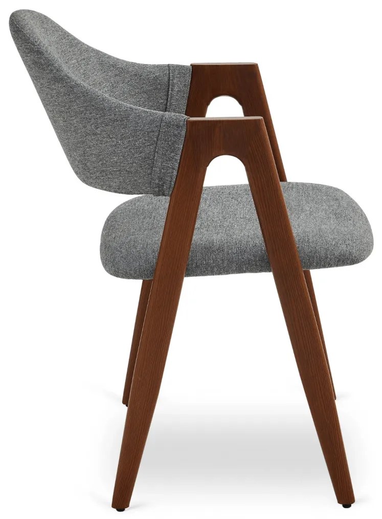 Elegáns Étkezőszék Szürke/Dió Színben. RUIZ