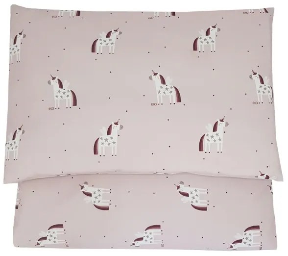 EKO - Pamut muszlin ágynemű a kiságyhoz UNICORN 2 részes