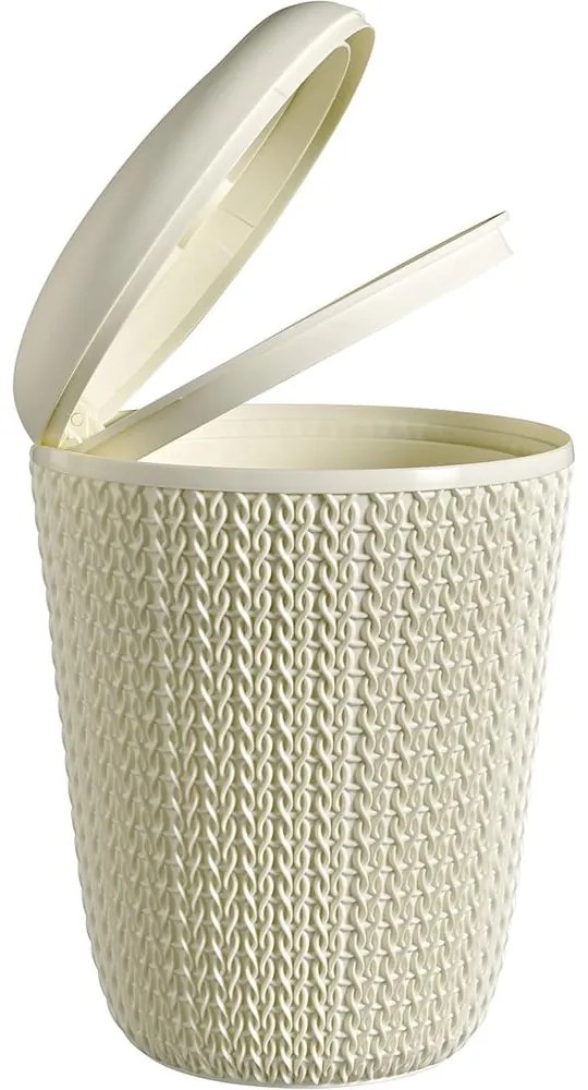 Knit fehér fürdőszobai szemetes, 7 l - Curver