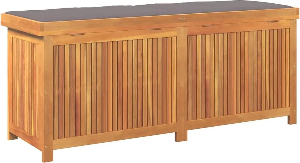 Tömör Akácfa Kültéri Párnatartó Láda 150X50X60,5 Cm