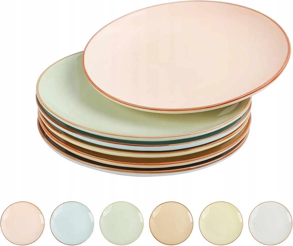 Kerámia Desszert Tányérok modern 6 db-os étkészlet tányér