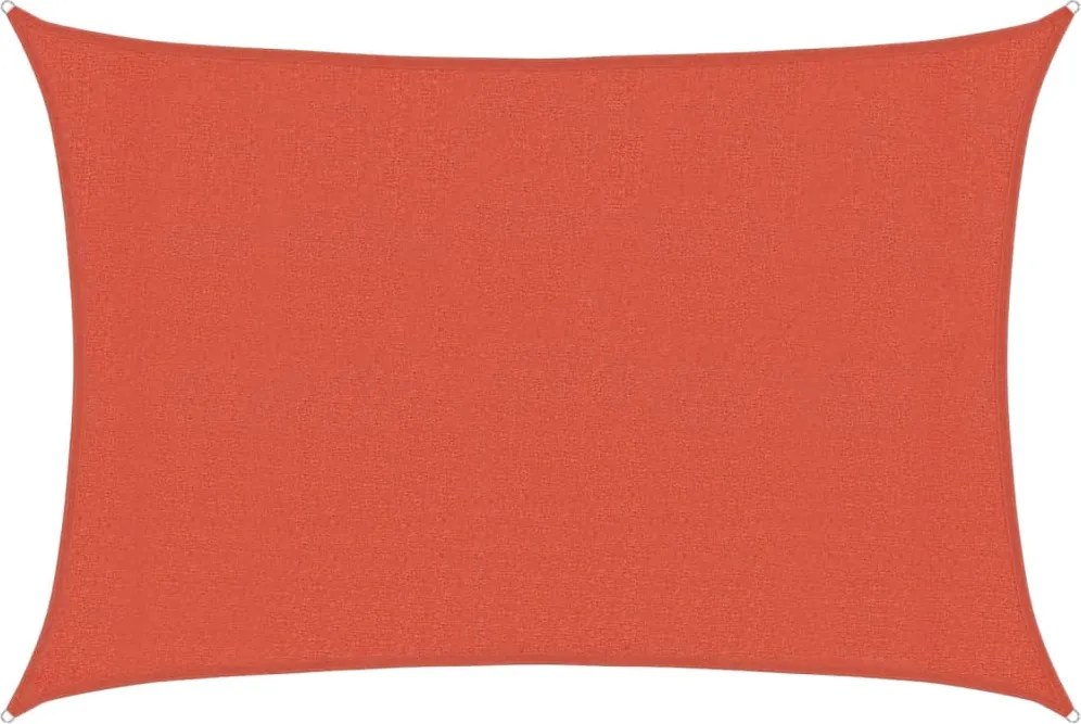 vidaXL terrakotta HDPE napvitorla 160 g/m² 3 x 5 m