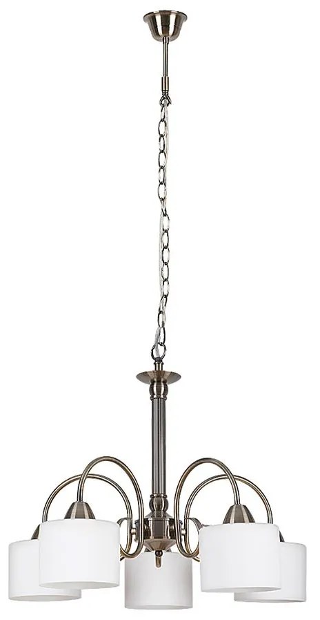 Rabalux 7276 - Csillár EDITH 5xE27/60W/230V bronz