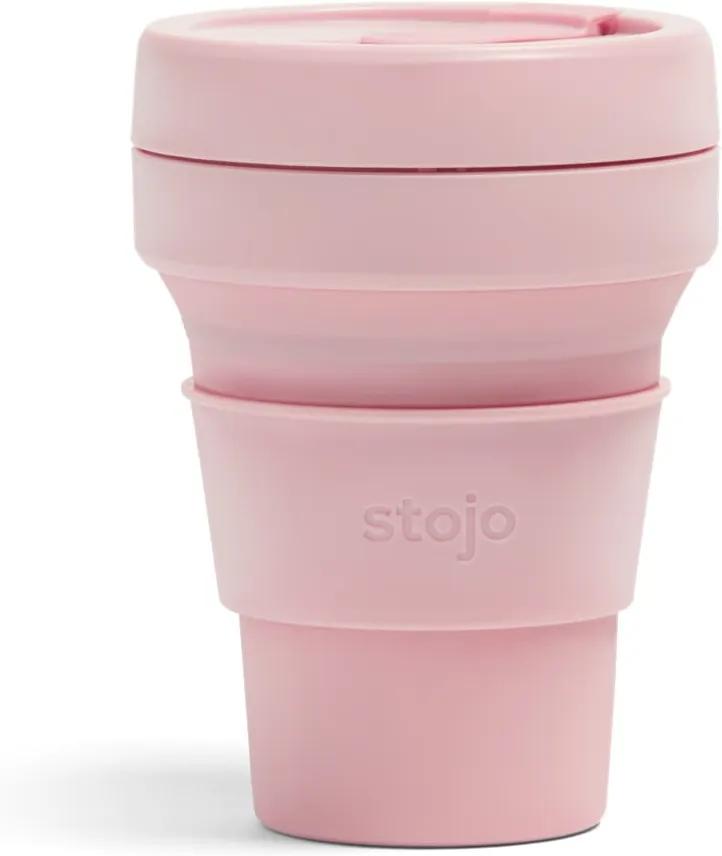 Pocket Cup Carnation rózsaszín összecsukható utazópohár, 355 ml - Stojo