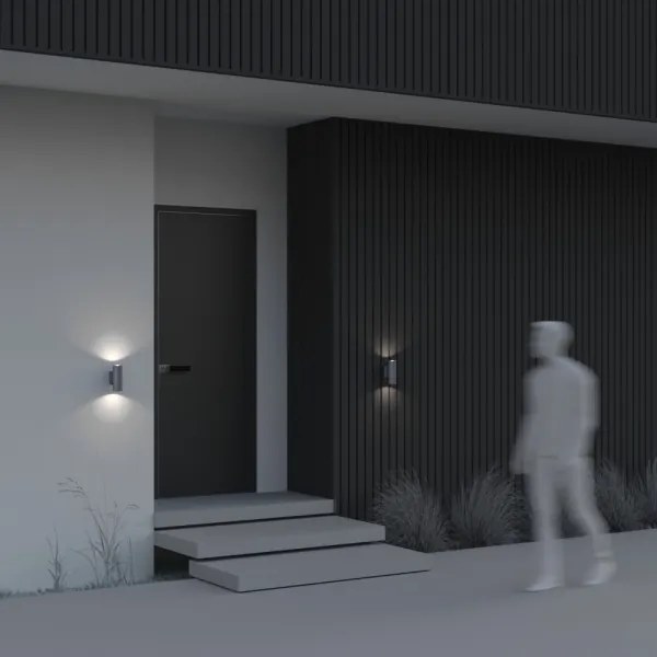 Maytoni O574WL-02GR -Kültéri fali lámpa BOWERY 2xGU10/50W/230V IP54 antracit