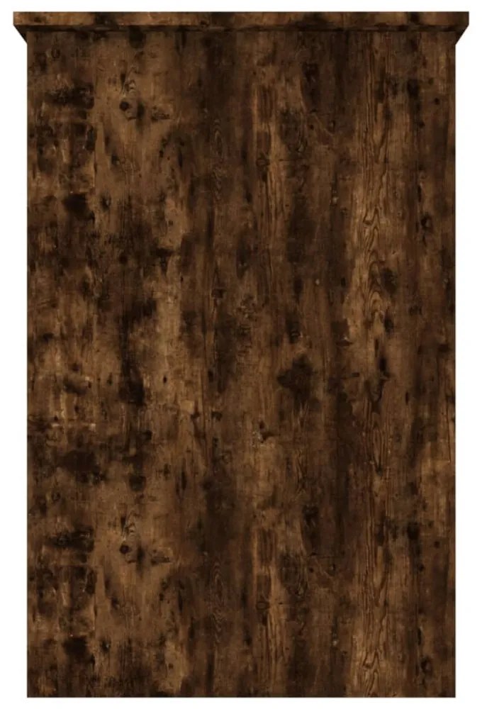 füstös tölgy színű szerelt fa íróasztal 100 x 50 x 76 cm