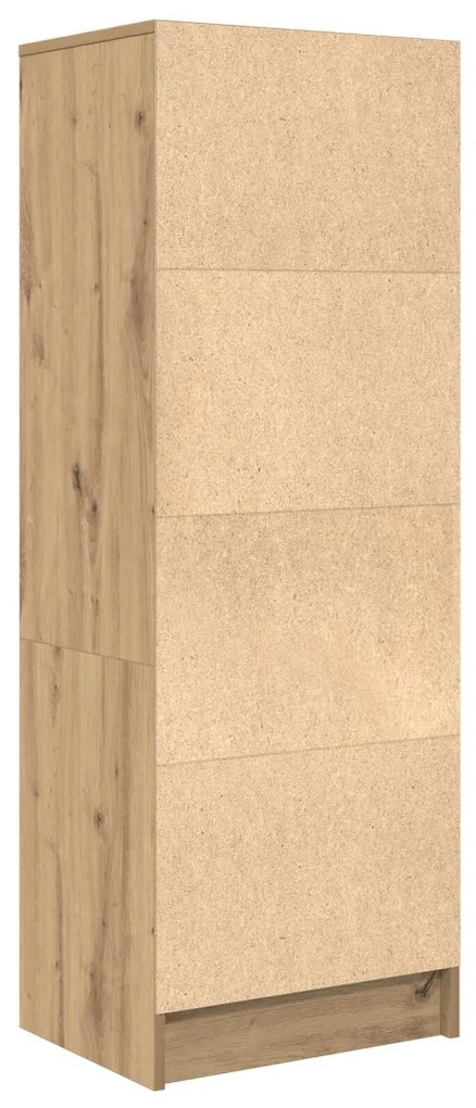 Magasfiú fiókkal kézműves tölgy 45.5 x 34 x 127 cm Faanyag