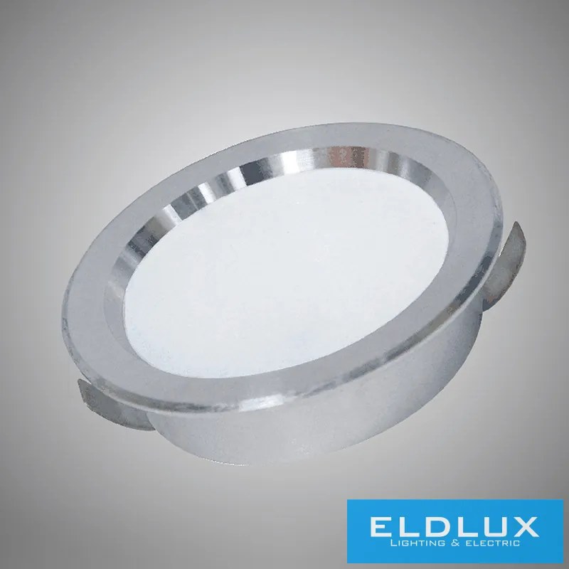 UNIVERSO mini spot lámpatest 3w 6500K 240lm 120° IP20 ∅70×19mm ezüst