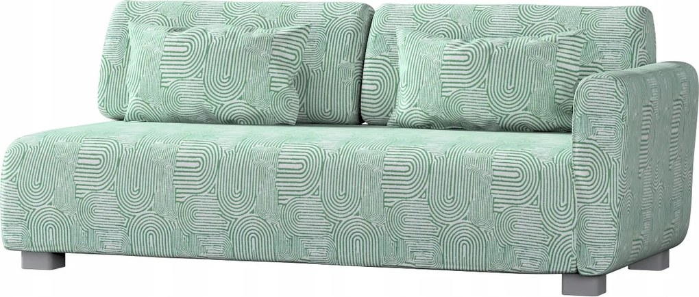 2 személyes kanapé huzat egy kartámasz Mysinge Ikea menta-ecru