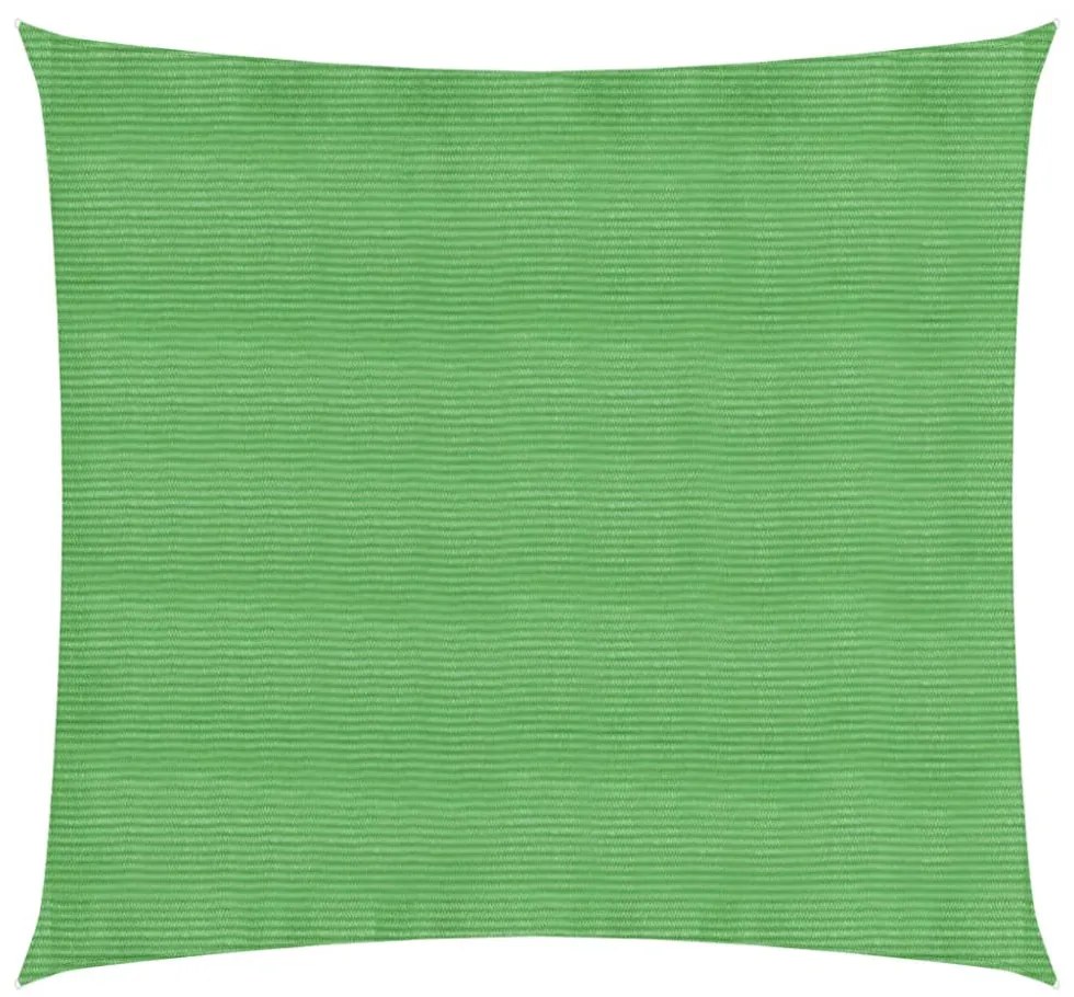 világoszöld HDPE napvitorla 160 g/m² 3 x 3 m