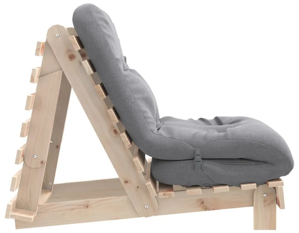 tömör fenyőfa futon kanapéágy matraccal 70 x 206 x 11 cm