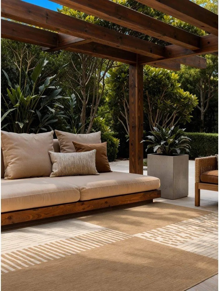 Krémszínű-natúr színű kültéri-beltéri szőnyeg 200x300 cm Haringey Acacia – Ted Baker