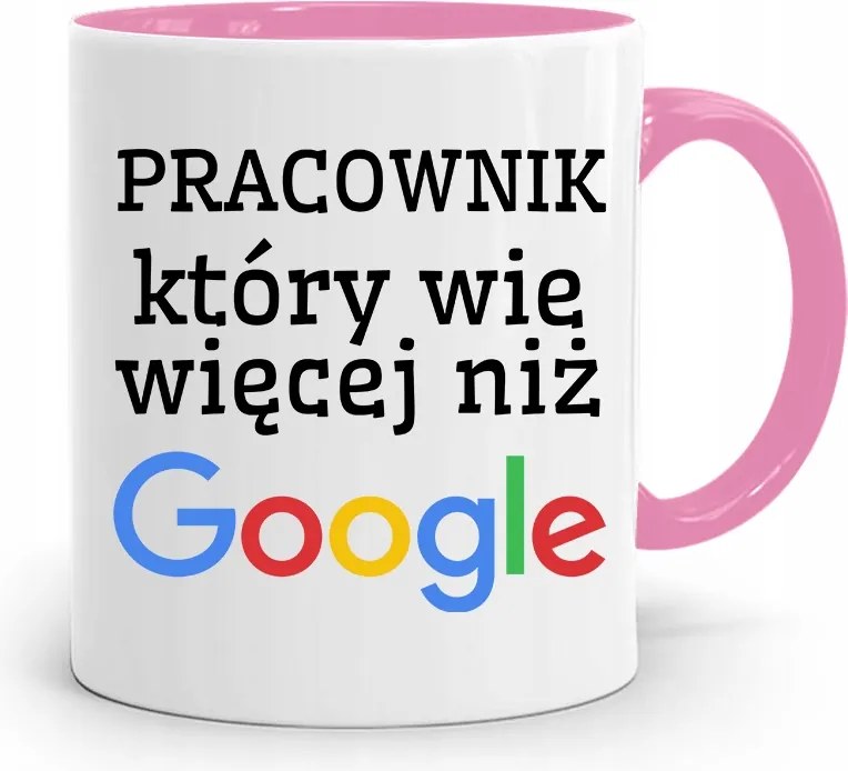 Munkavállalóknak Rózsaszín Bögre Több, Mint Google fényképes nyomtatással