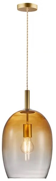 Nordlux - UMA kábelen függő lámpa 1xE27/40W/230V átm. 23 cm barna/füstszínű