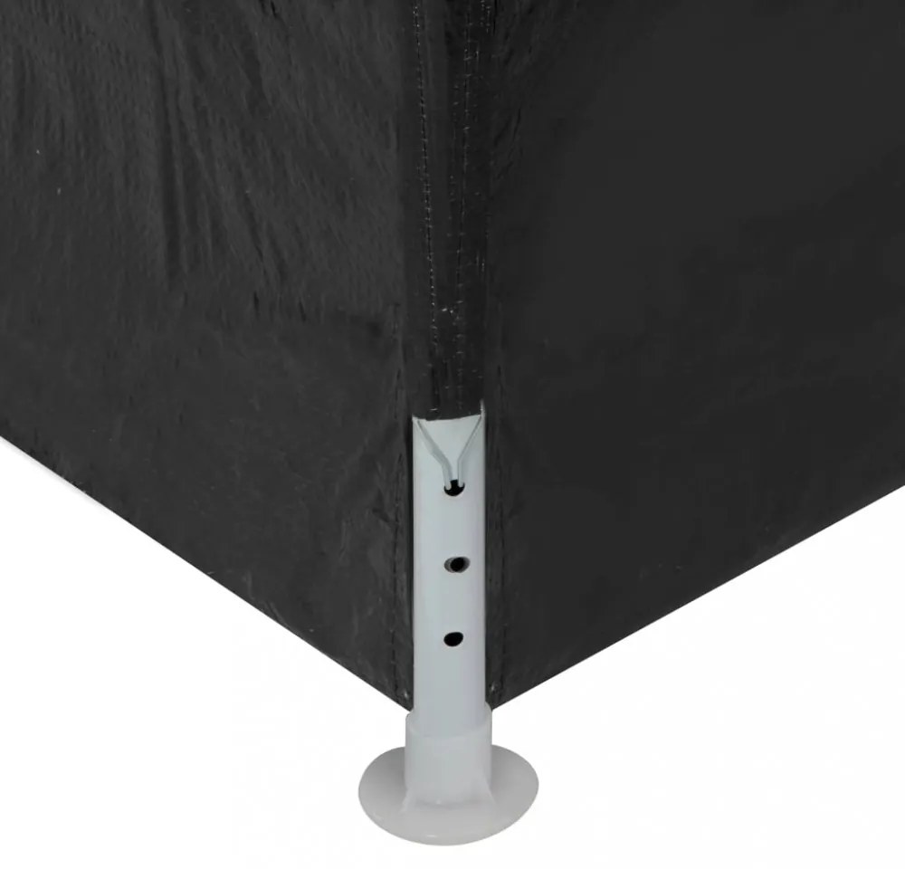 antracitszürke partisátor 3 x 4 m